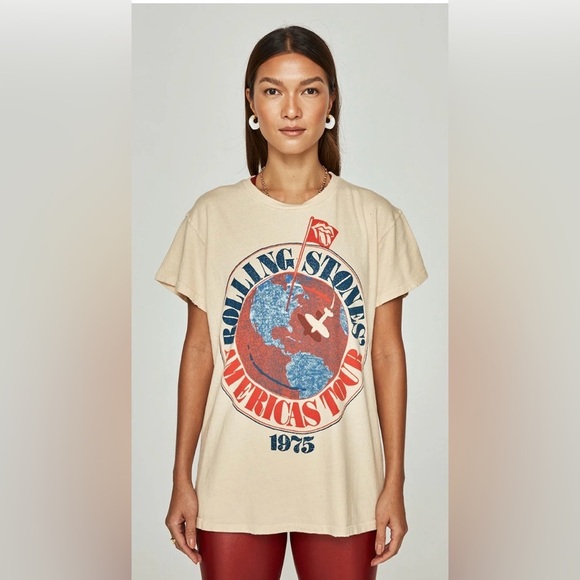Rolling Stones 1975 Unisex Tee - Picture 1 of 5